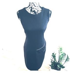Micheal Kors black dress with silver zippers